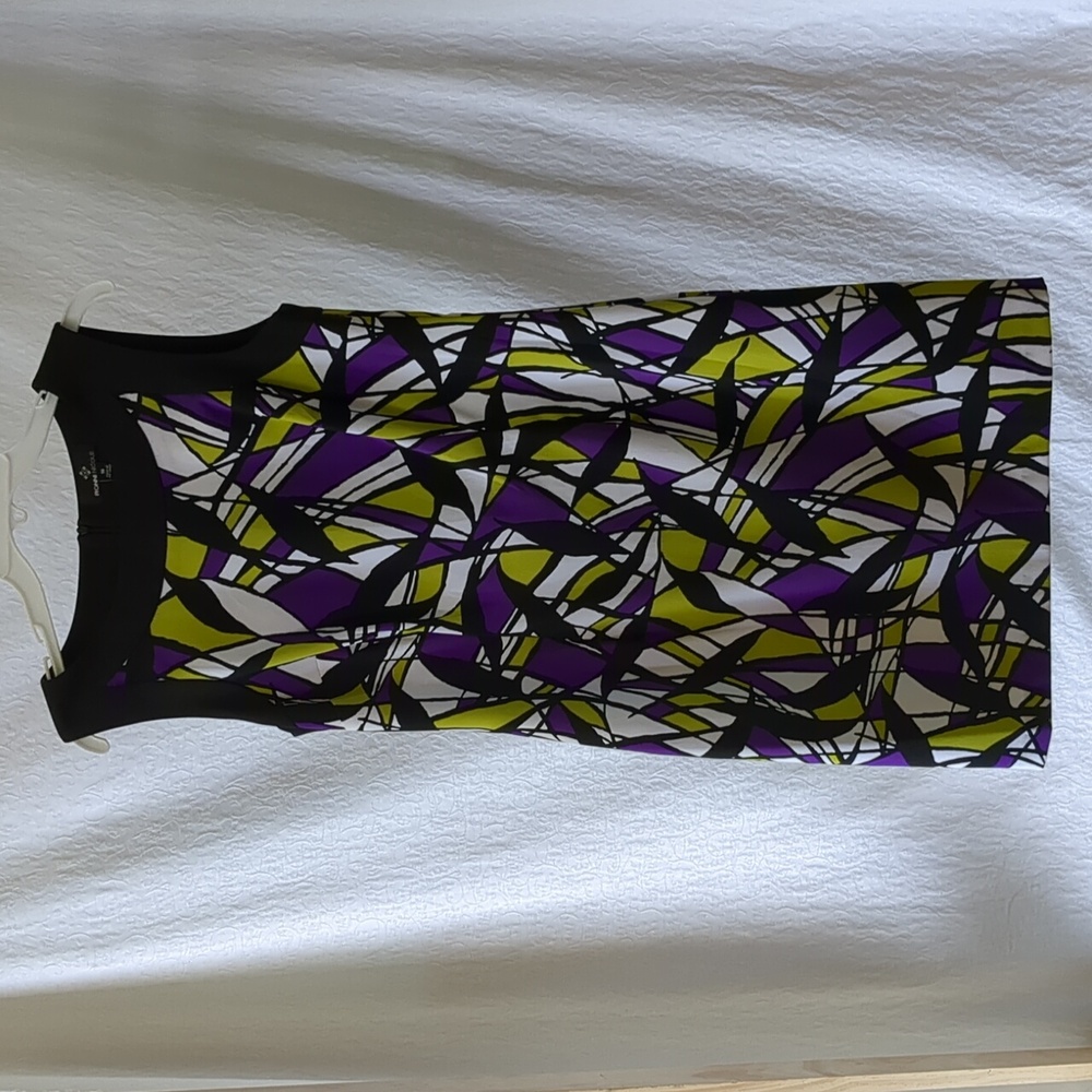 Ronni Nicole Abstract Print Sleeveless Sheath Size 10